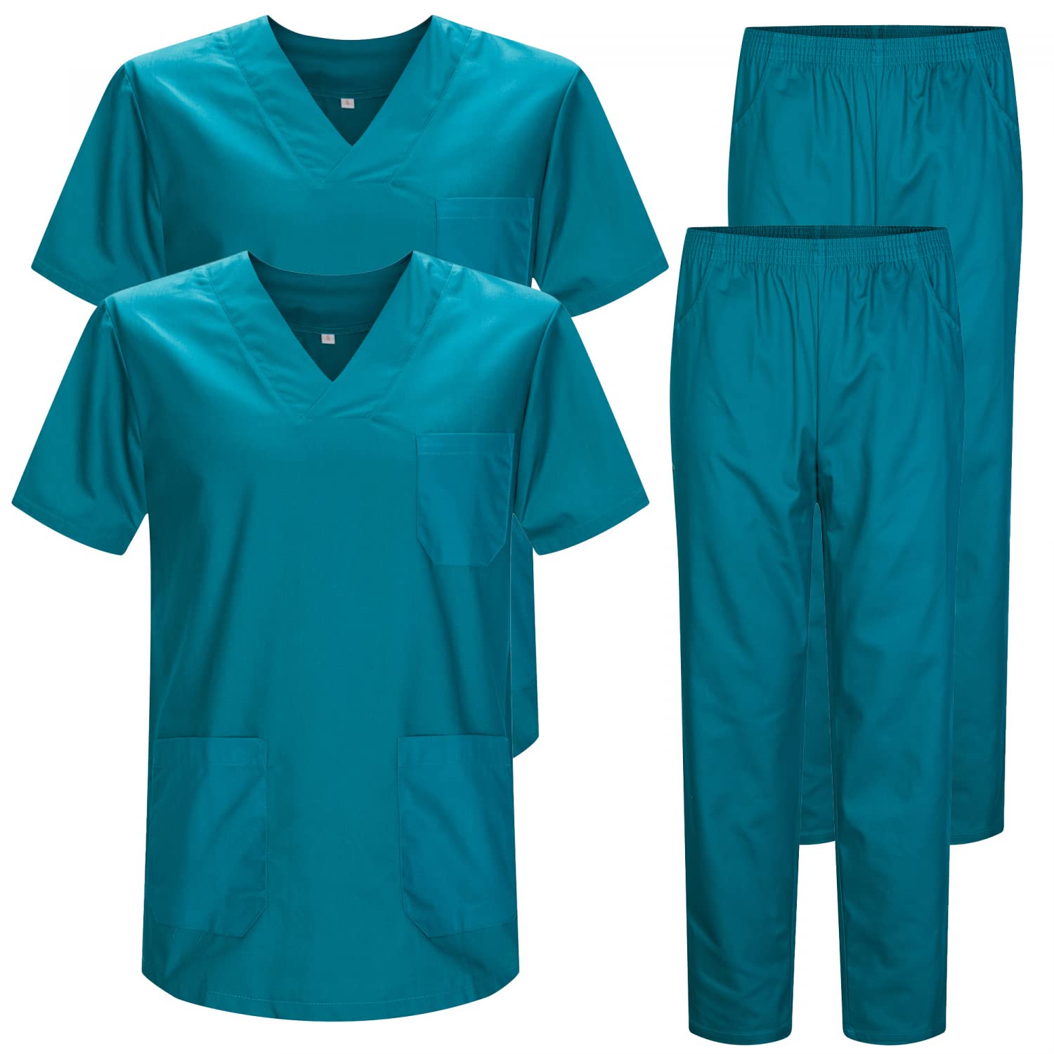 MISEMIYA - Pack * 2 Pcs - Unisex-Schrubb-Set - Medizinische Uniform mit Oberteil und Hose ref.2-8178