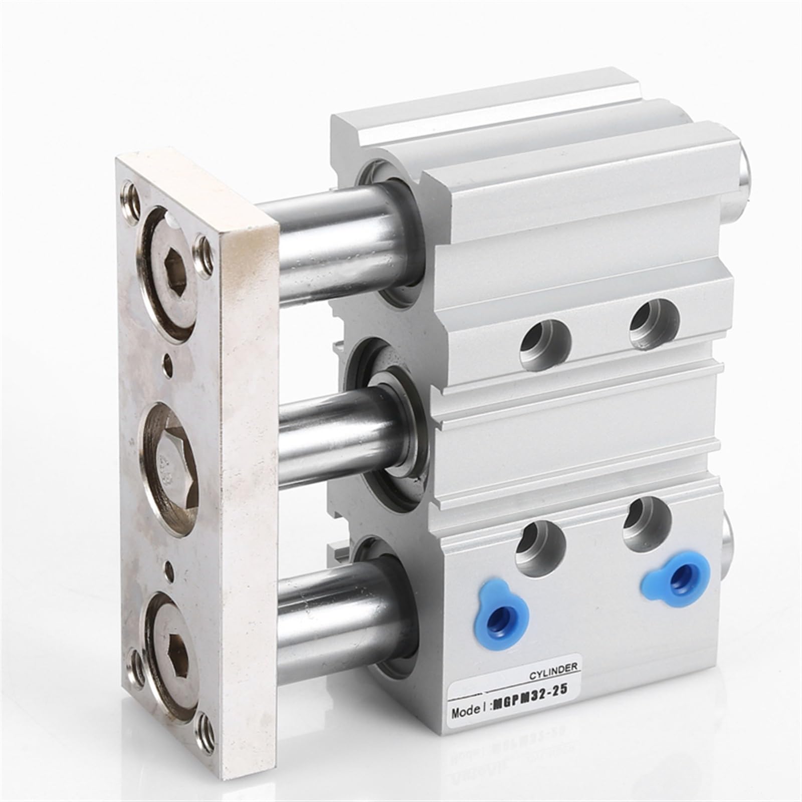 Cilindro neumático de 3 posiciones MGPM, guía compacta, guía neumática de tres ejes, MGPM16x30 con imán, 1 unidad(MGPM16-,125)