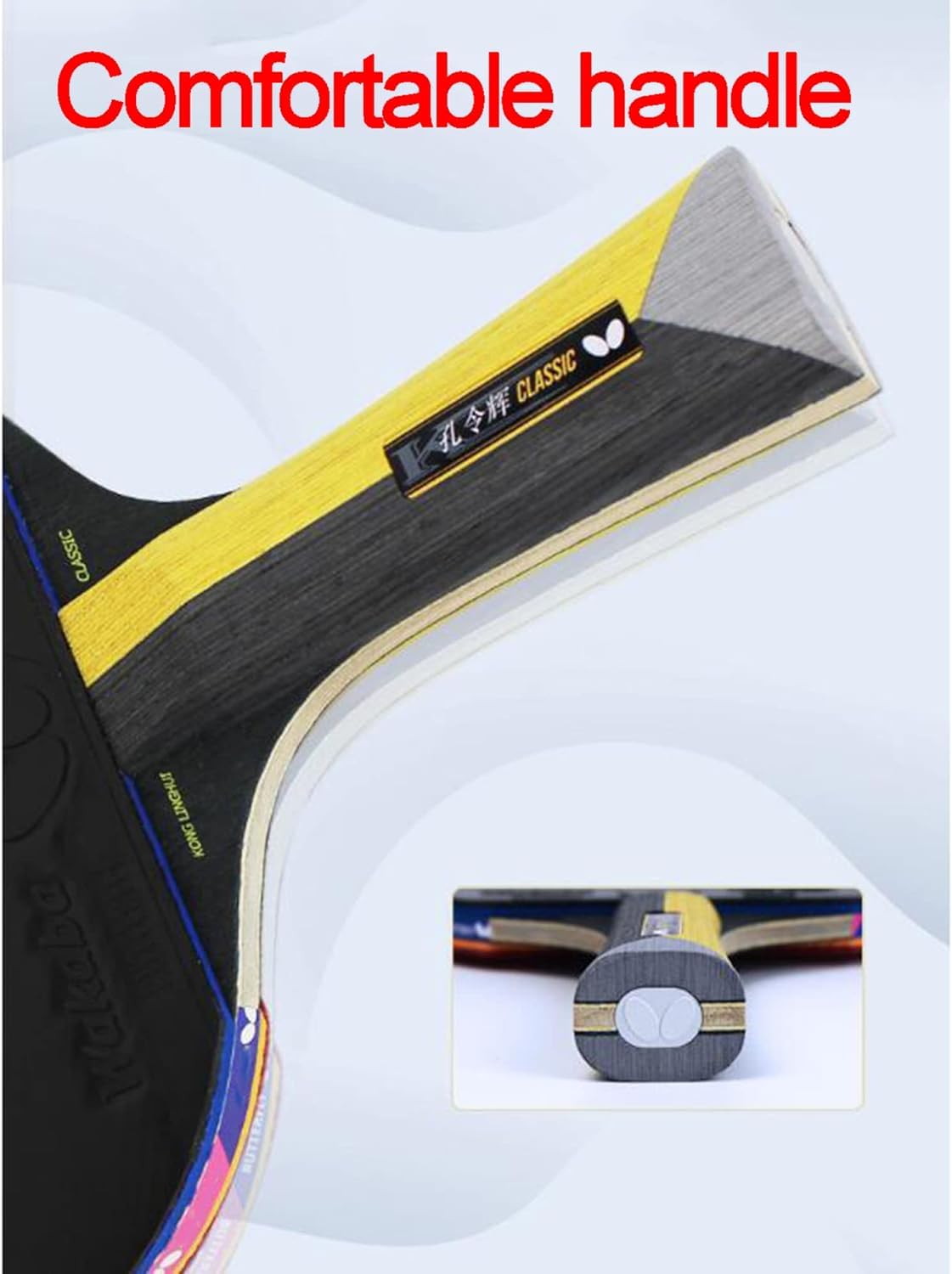 Juego de Tenis de Mesa, Pala de Ping Pong de Carbono, Palas de Tenis de Mesa avanzadas aprobadas con Embalaje de Regalo, Entrenamiento Profesional Integral
