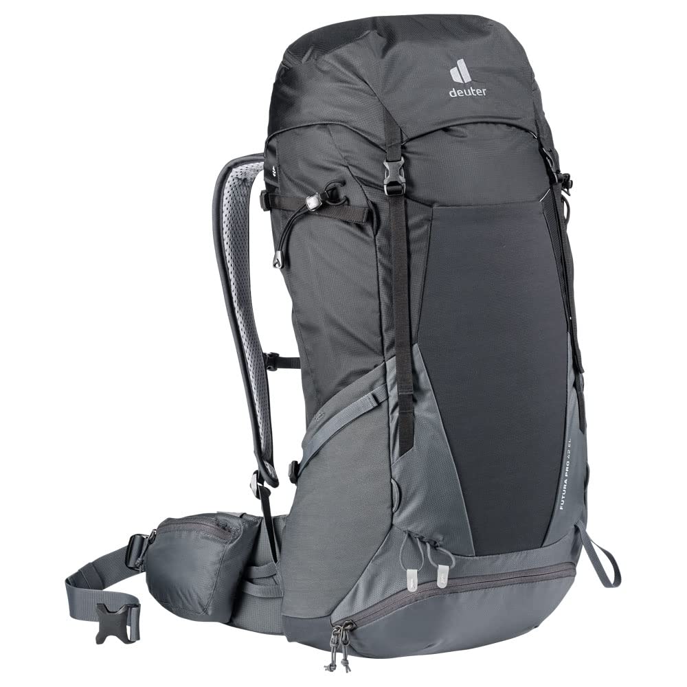 Deuter Uniseks Futura Pro 42 El 3401421 Plecak Turystyczny, Czarny-Grafitowy, 42 L