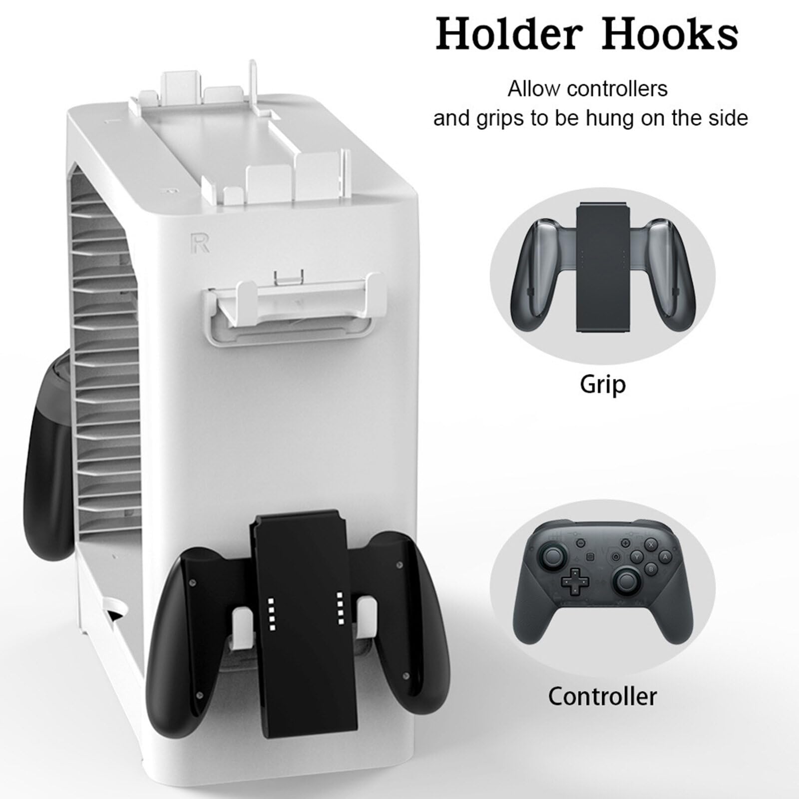 Supporto portaoggetti per videogiochi – Torre Organizzatore per Controller, NS Switch/Switch OLED One Series, Giochi, DVD e dischi Blu-ray