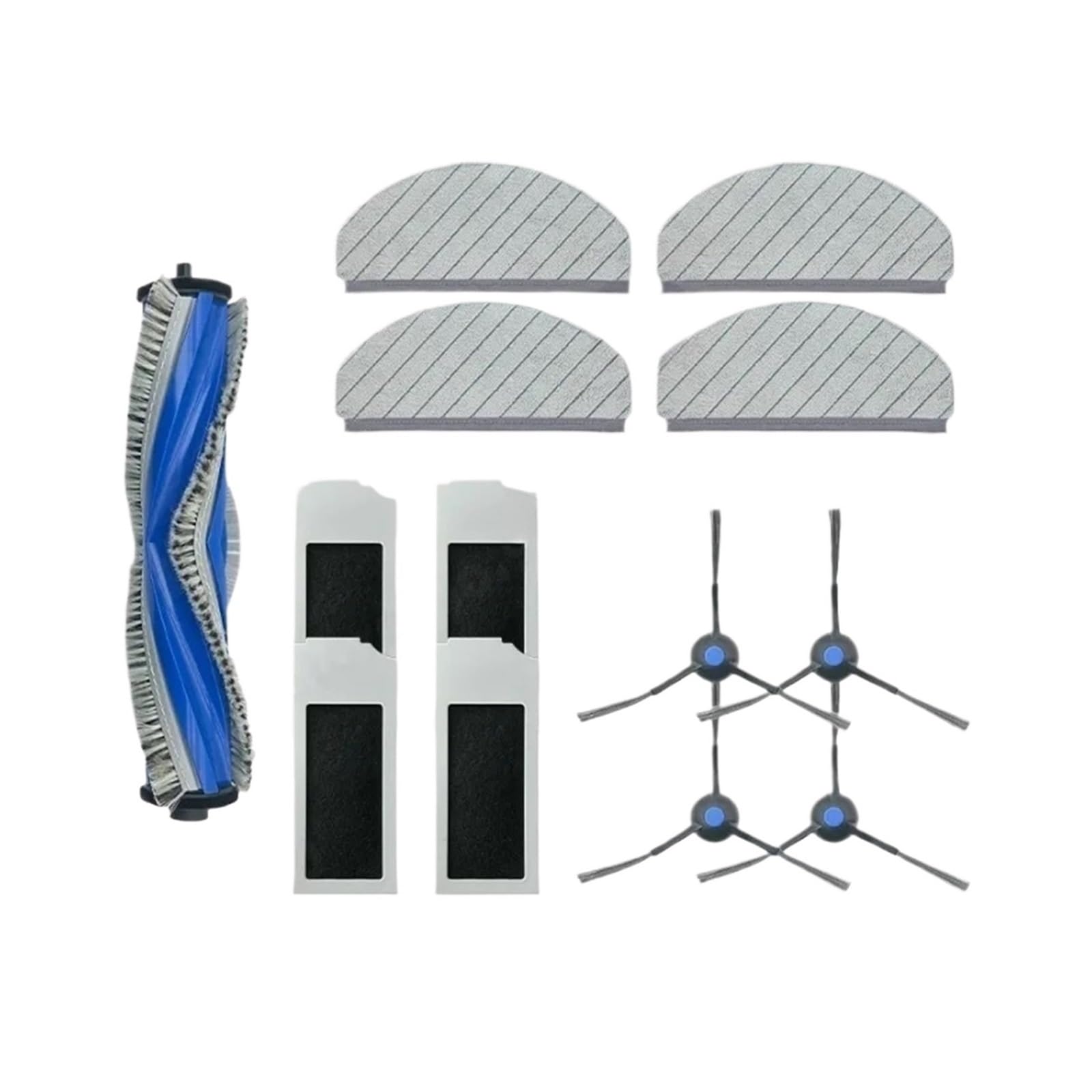 LTDXLNBWQ Compatible With ECOVACS Deebot N20 N20 PLUS N20 PRO PLUS Spare Parts Main Side Brush Hepa Filter Mop Cloth Replacement Accessories(Set 8)