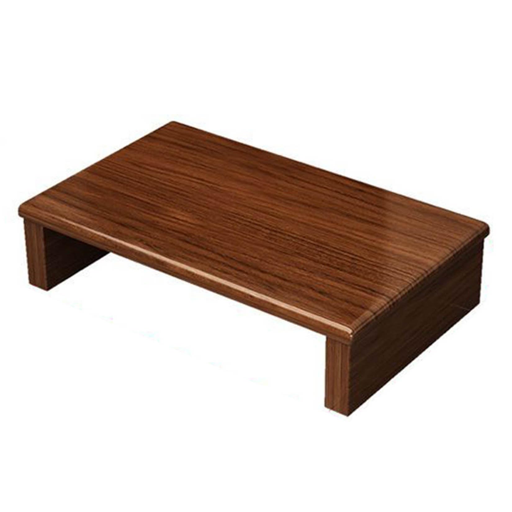 Solid Wood Step Stool,Height 12/15/20cm,Mobility Stepping Stools for Deck Bathroom Garages,High Load Capacity, Anti-tipping, No Assembly Required - Brown(40×30×15cm)
