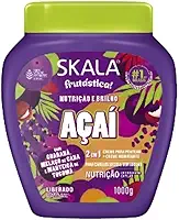 Creme de Tratamento Skala Açaí 1kg – Hidratação e Brilho, 2 em 1, Vegano, Liberado Low e No Poo