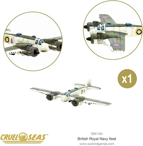 Miniatura 5 de Cruel Seas Warlord British Royal Fleet 1:300 WWII Naval Militar Wargaming Kit de modelo de plástico 782611001
