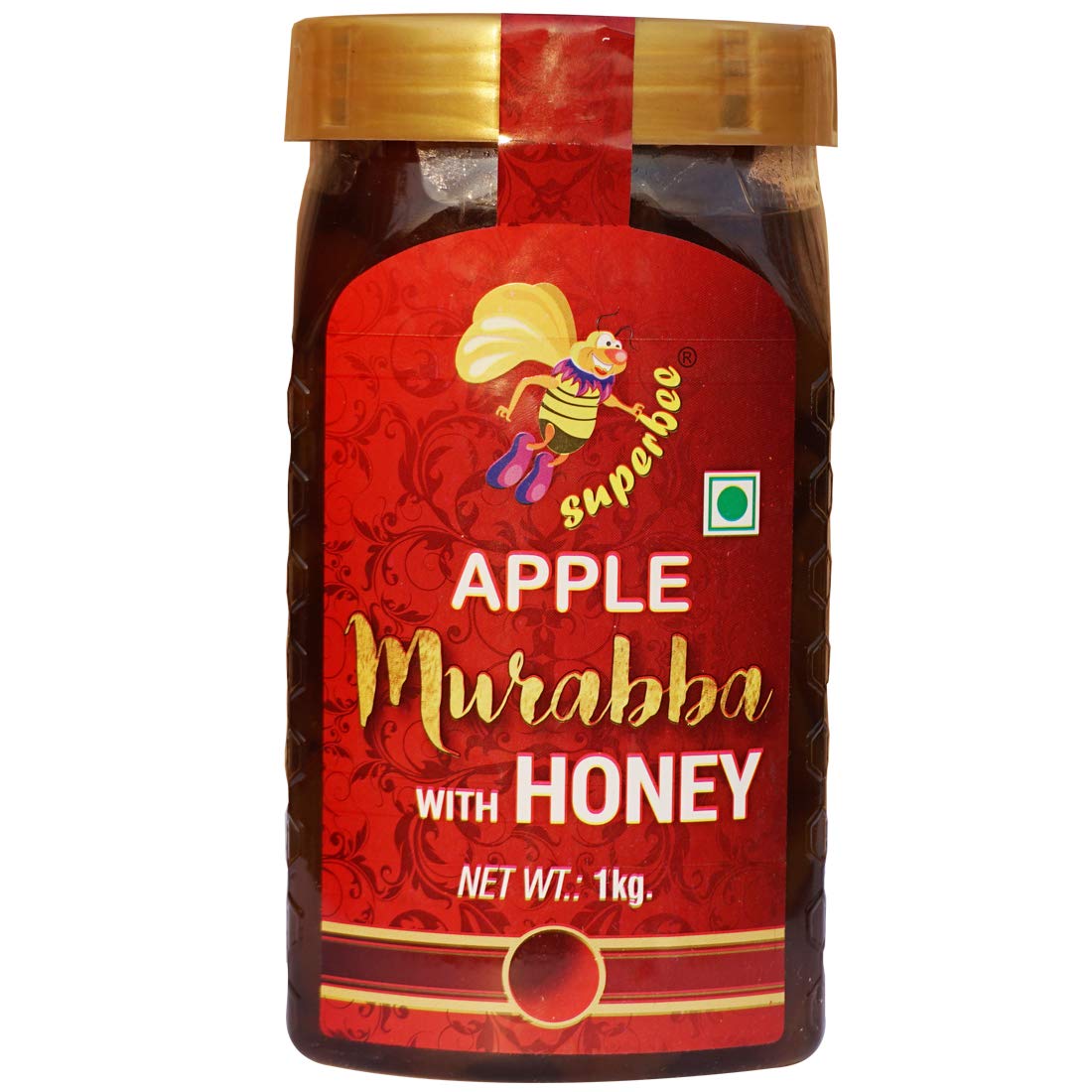 Superbee Apple Murabba with Honey 1 Kg | Ayurvedic Fruit Preserve | Natural & Organic | Immunity Booster | Digestion Support | No Sugar | Healthy Sweet | Vitamin C Rich