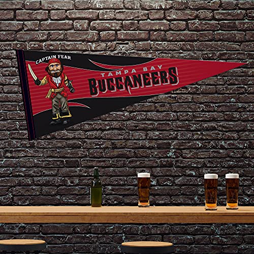 Image of Rico Industries NFL Football Mascot inch 12 inch x 30 inch Felt Wall Decor Pennant - Great for Home /Bed Room /Man Cave Decor