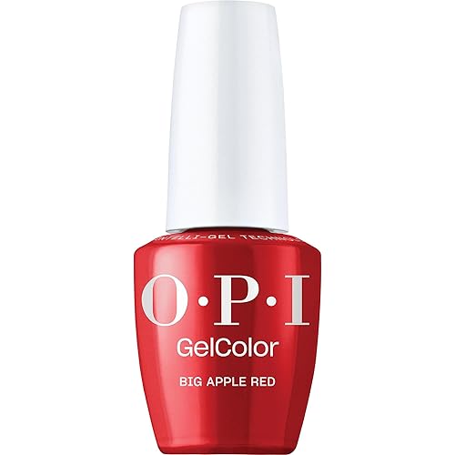 OPI GelColor LED Cure Gel Nail Polish  Red Shades  Salon-Quality Shine, Long-Lasting Wear  Easily Soak Off Removal  Vegan & HEMA Free  0.5 Fl Oz