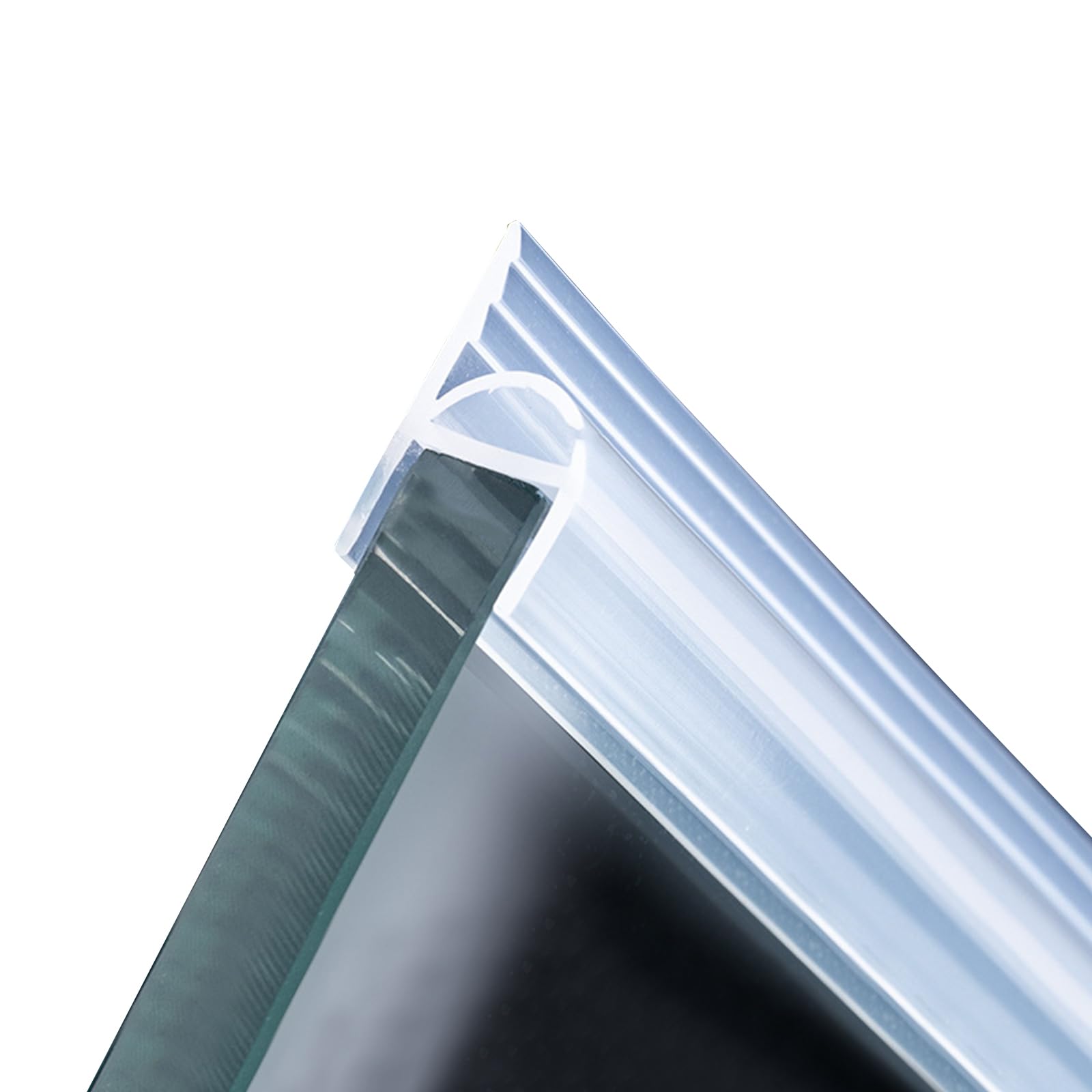 H Shape Shower Seals Bath Shower Screen Seal Strip 3 Metres Long Shower Door Seal Strip Curved Shower Screen Seal for 10-12 mm Glass (Arcuate-12mm)