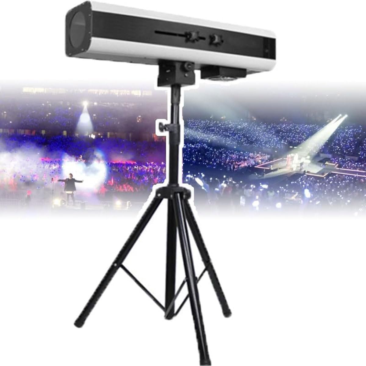 LED Follow Spot Light,Stage Follow Spot Light Spotlight W/Tripod(5 Colors),Manual Control Spotlight,Adjustable Brightness/Color Temperature/Angle,For Dj Party Club Wedding(660w)