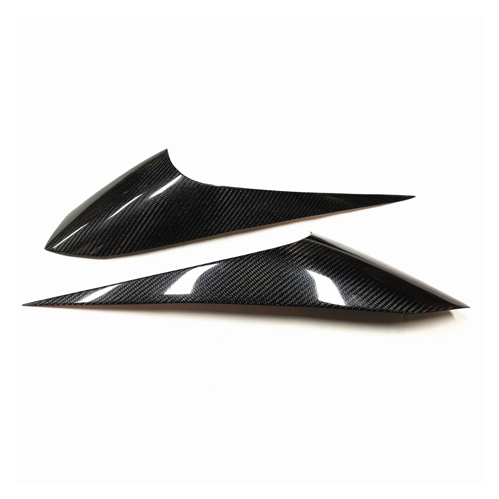 LUOWEINA Headlight Eyebrow Sticker Fit For Jazz GR9 2020-2022 Carbon Fiber Trim Front Headlamp Brow Head Light Lamp Cover Eyelid car eyebrow decoration