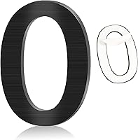 Vista 1 de Número de casa de acero inoxidable, números de casa autoadhesivos de 5 pulgadas, números de casa modernos de metal cepillado, número de decoración