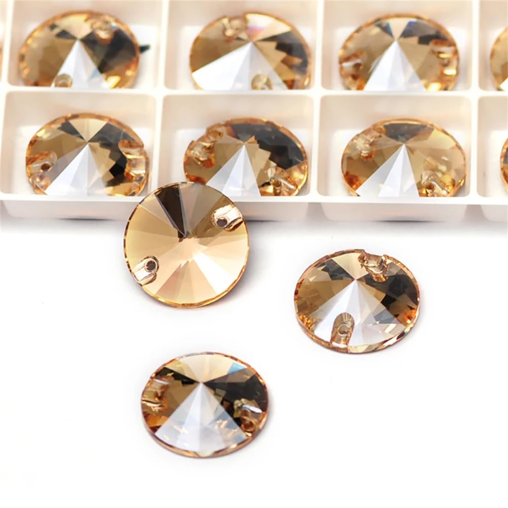 Przezroczyste szkło, kryształowy kamień, 3200 GSHA Rivoli Naszywka ze szklanych kryształków Strass Flat Back(8mm 168Pcs)