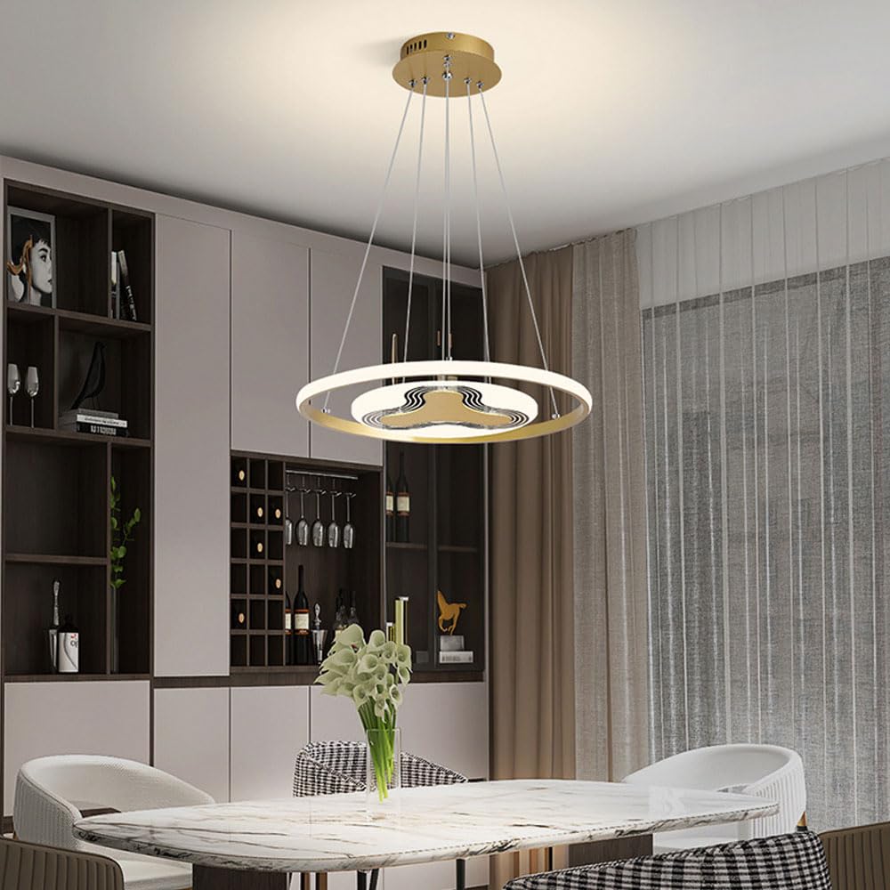 Suspension à disque unique LED haut de gamme en acrylique moderne de 100 cm