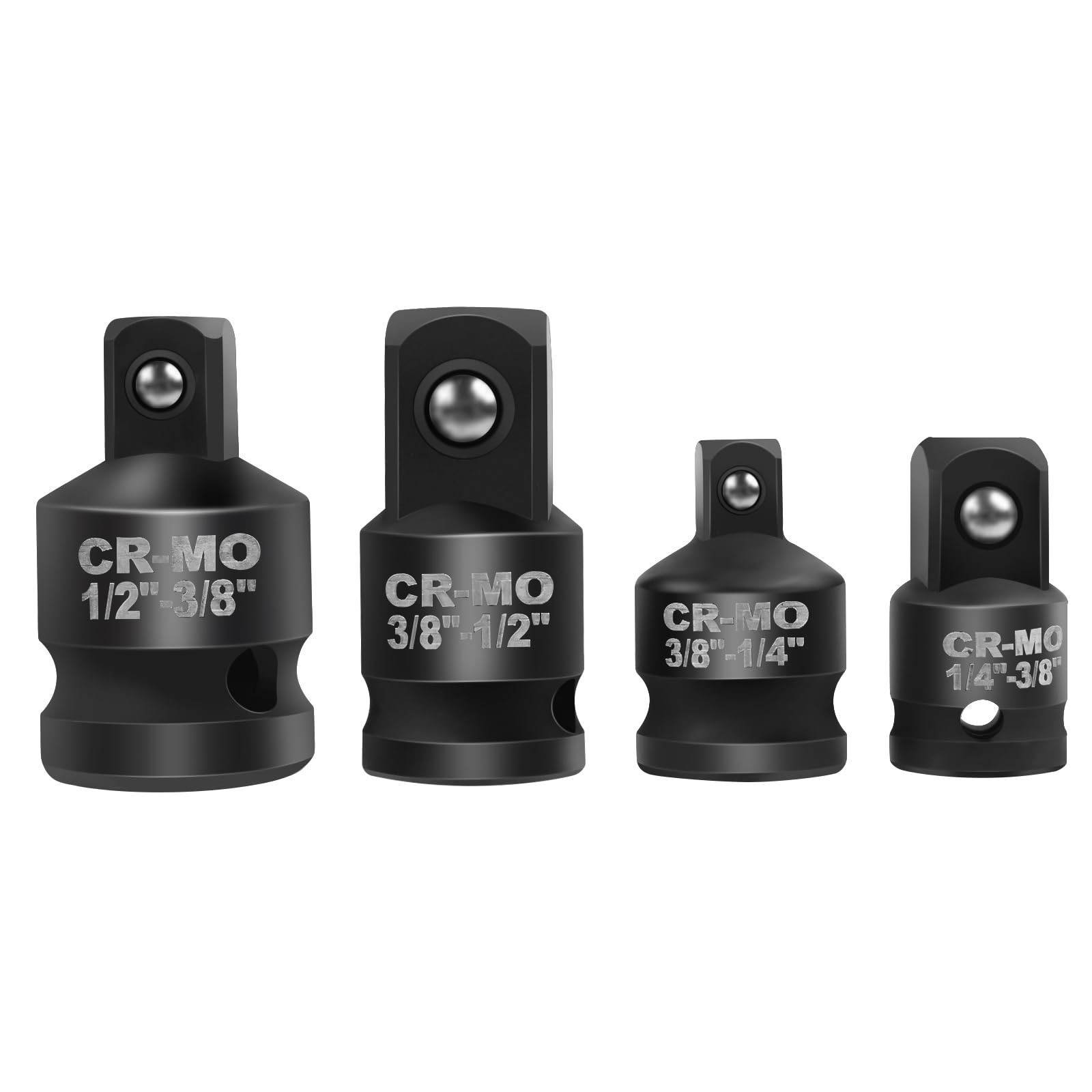 4 Piece Impact Adapter Set，Impact Socket Adapter Set 1/4" 3/8" 1/2" Impact Driver Wrench for Easy Removal of Axle Shaft Nuts