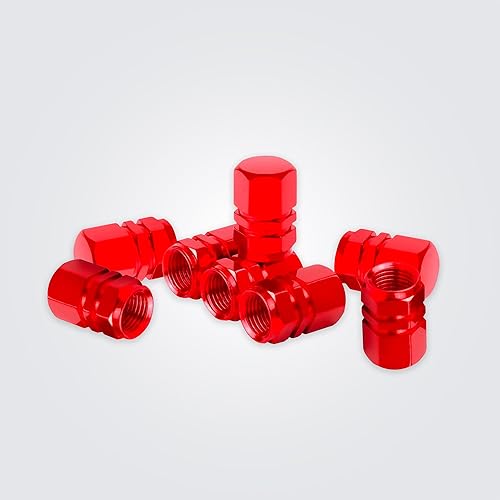 Miniatura 7 de Tapones para válvulas de neumáticos de automóvil, 4 unidades, cubiertas universales para vástagos, juego de tapas de válvula de neumático de