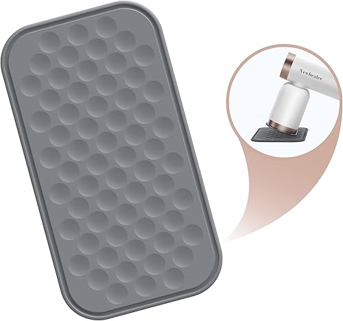 Newbealer Alfombrilla de silicona para reposo de plancha caliente, resistente al calor, antideslizante, protege tu mesa durante el planchado, no se