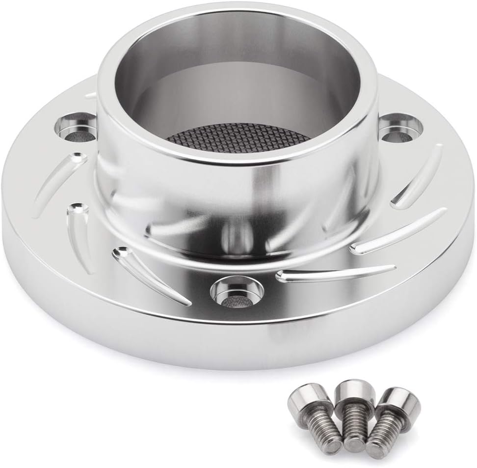 BlackPath - Fits Suzuki Exhaust Tip With Screen Arrestor 2000-2017 DRZ250 and 2000-2021 DRZ400 Motorcycle 3D Power Tip (Silver) T6 Billet