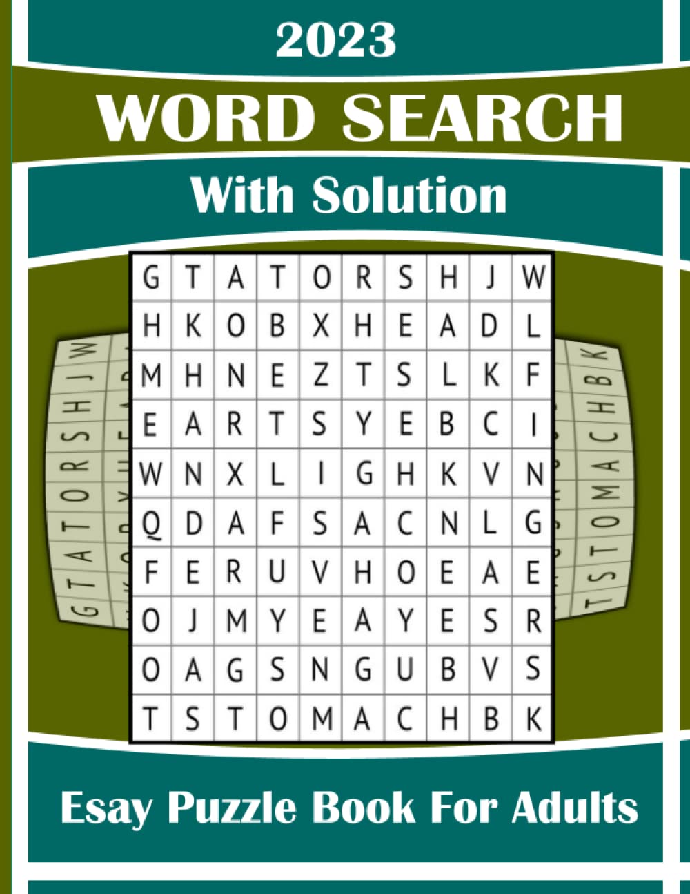 2023 Word Search Puzzle Book For Adults Easy: 100 Large Print Easy Wordfind Puzzles Entertaining Books for Adults With Solution