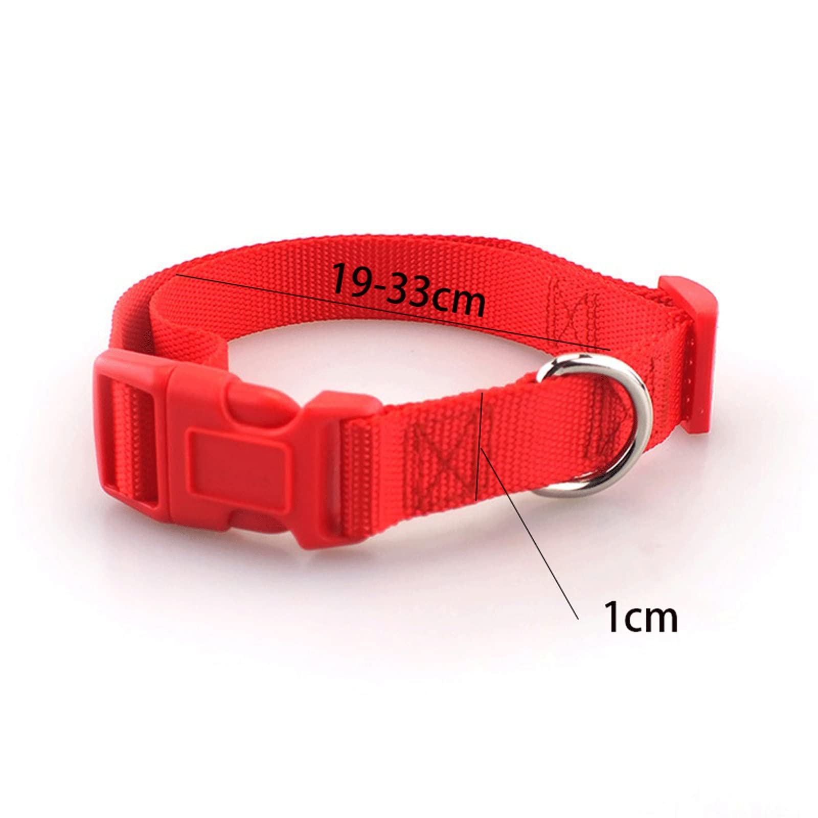 Collari per Cani di Base Collare per Cani in Nylon Regolabile con Fibbia ad Artiglio Resistente Collare per Animali Domestici per Cani di Piccola e Media Taglia Rosso Nero Blu Viola