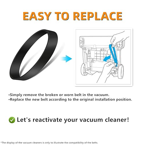 Miniatura 4 de Correas de repuesto 3200 para aspiradoras Bissell Lift-Off Multi Cyclonic para mascotas, modelo 89Q9, 18Z6, 3760, 42209, 6850 Series (paquete de 2)