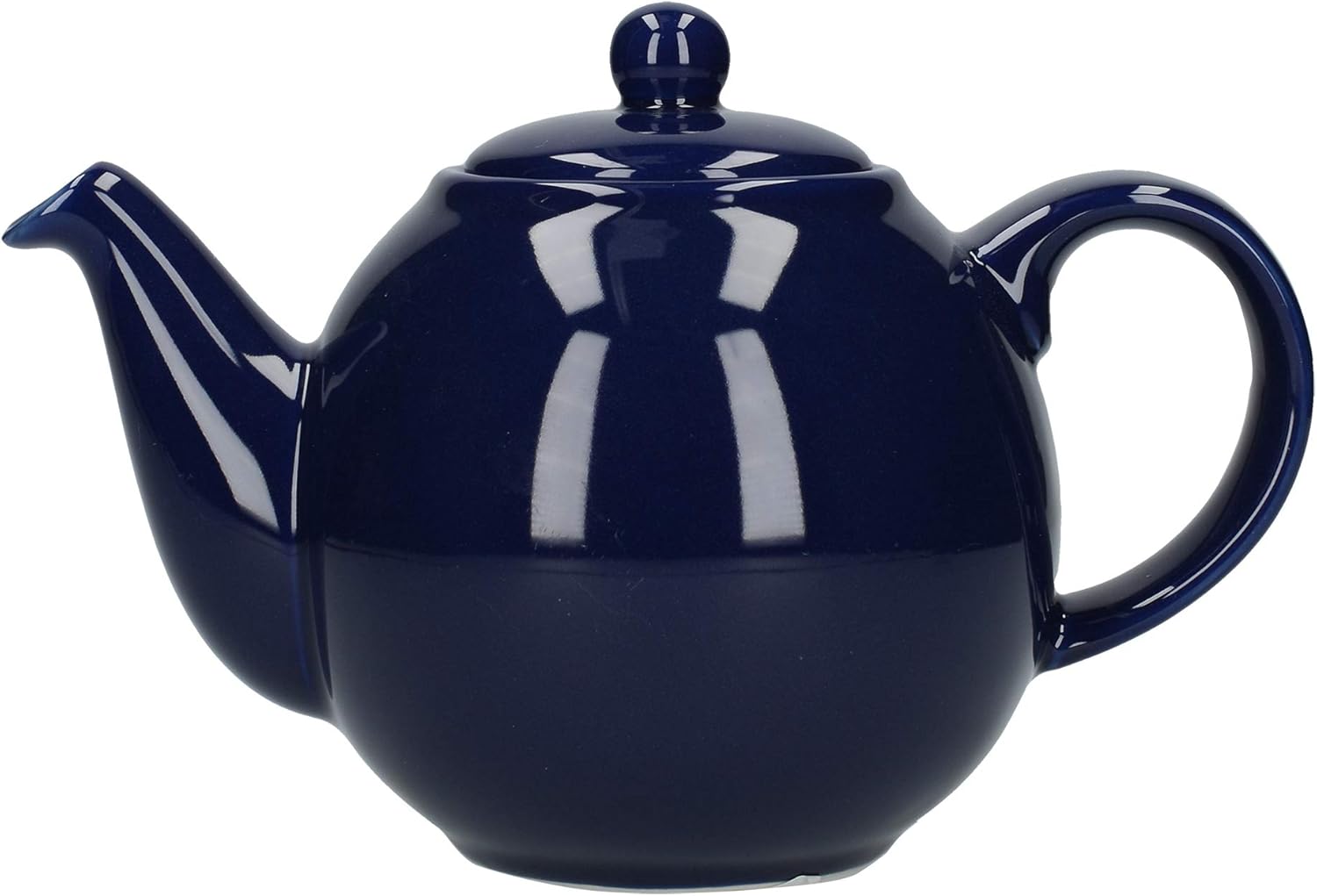 London Pottery Globe Small Teapot with Strainer, 2 Cup (400 ml), Cobalt Blue Teapots