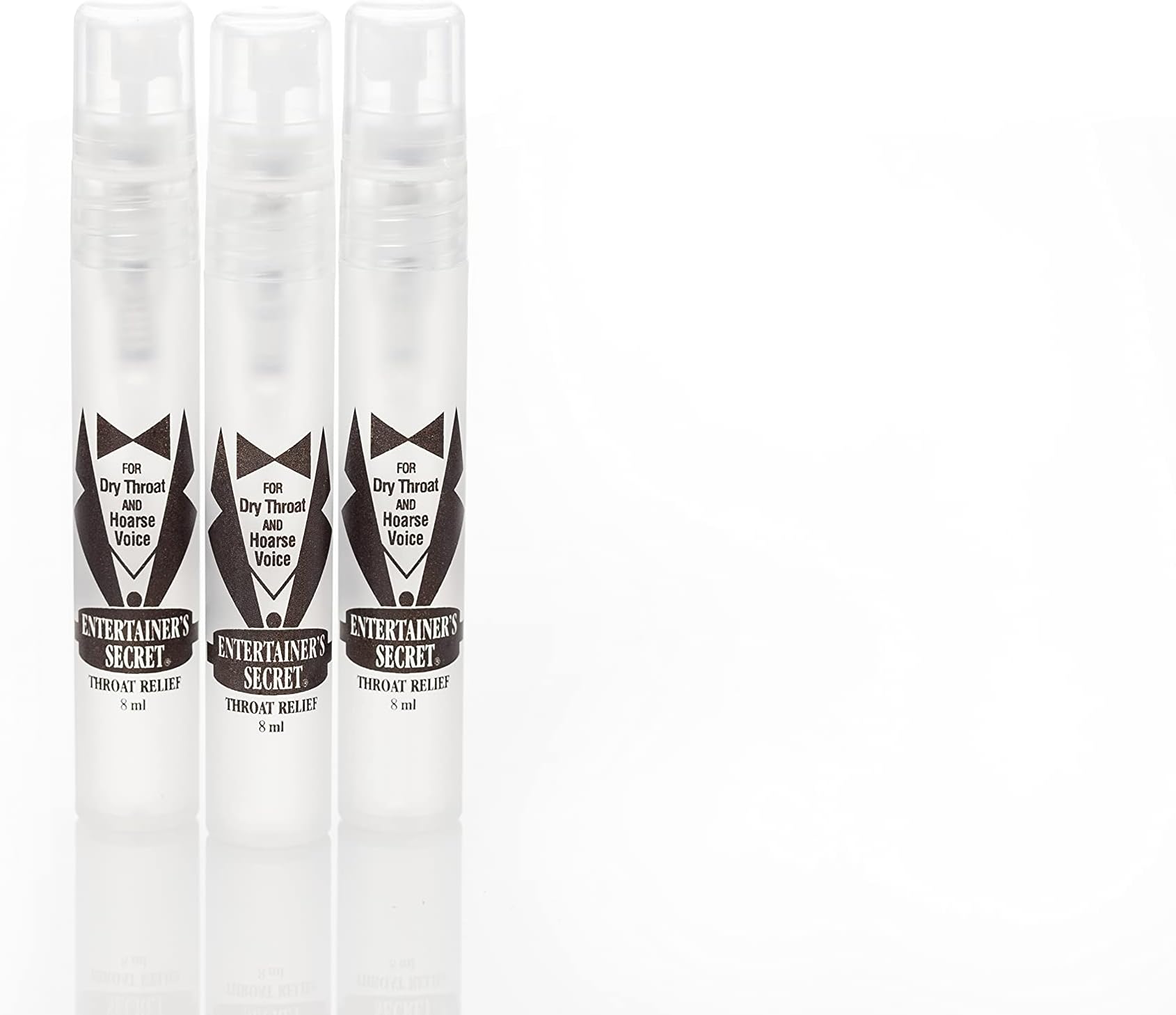 Entertainer's Secret Throat Relief Spray Pocket Pak Trio, 0.27 Fl Oz (Pack of 3)