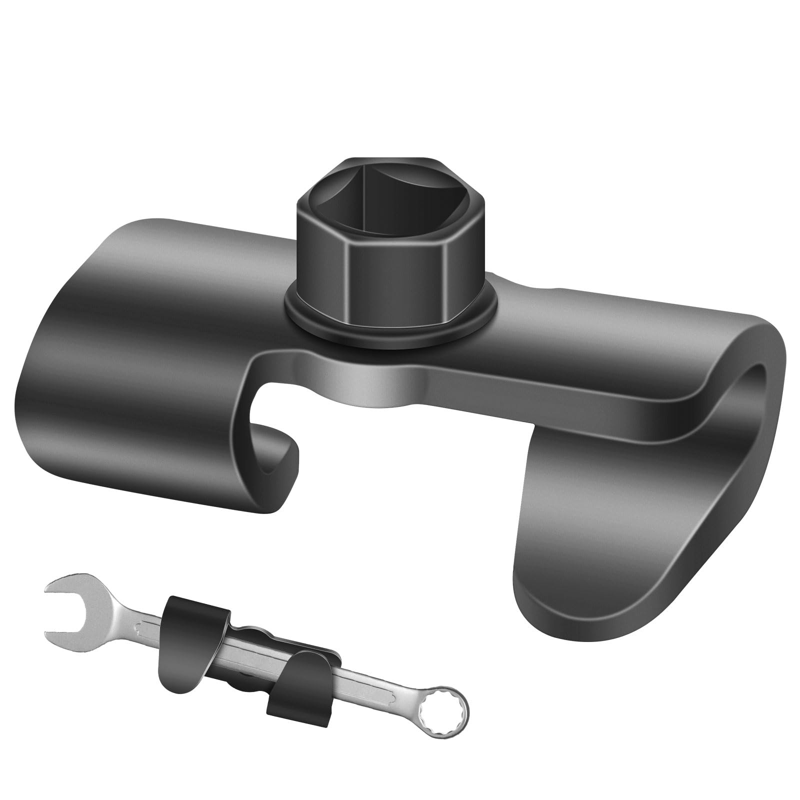 Universal Wrench Extender, 1/2 Inch, 21mm Hex Drive, Sturdy and Durable, Made of Heat-Treated Steel, Black Oxide Coating, Rust Prevention