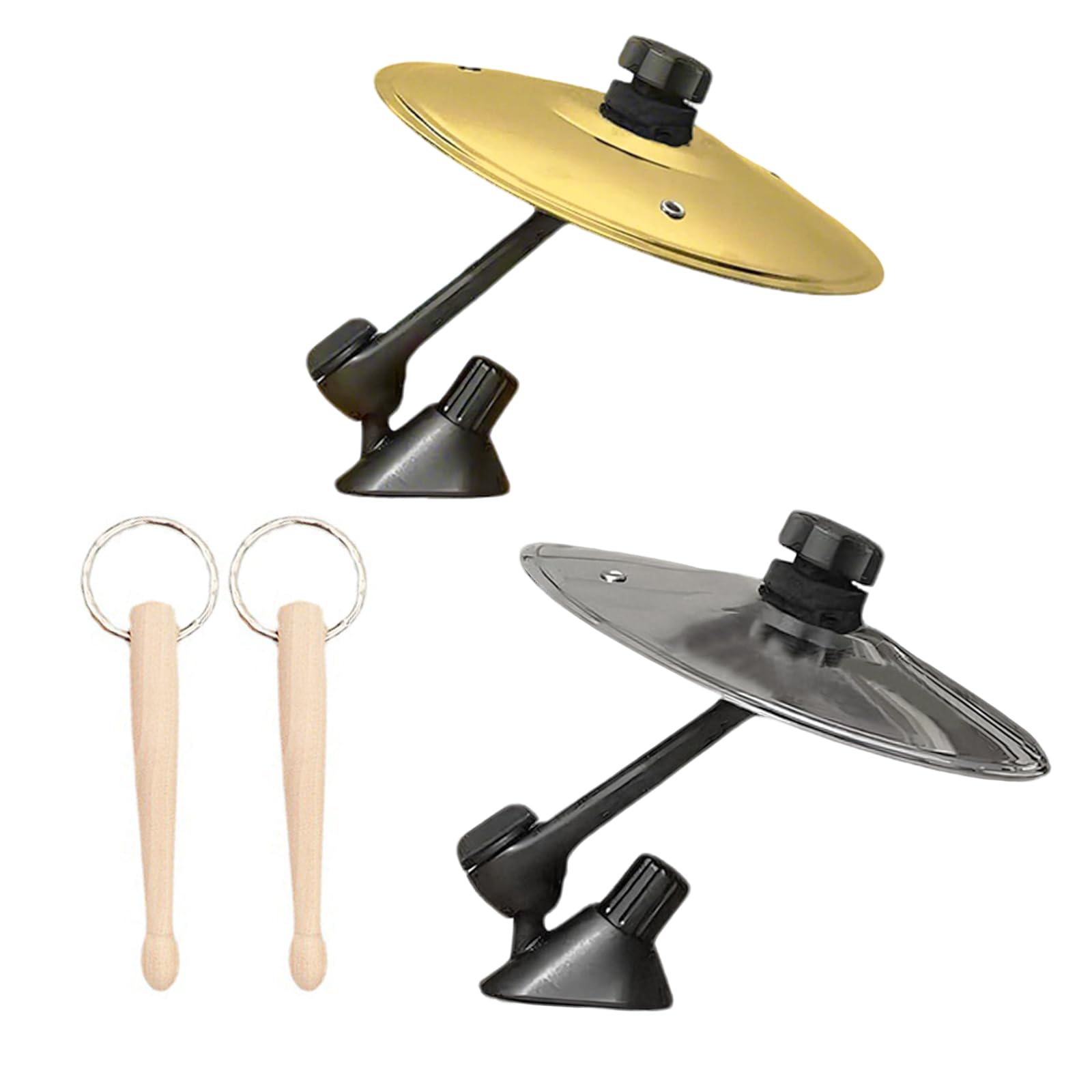 Satiskid 2 Pack Car Crash Cymbal Air Vents, Twin Crisp Metallic Percussion