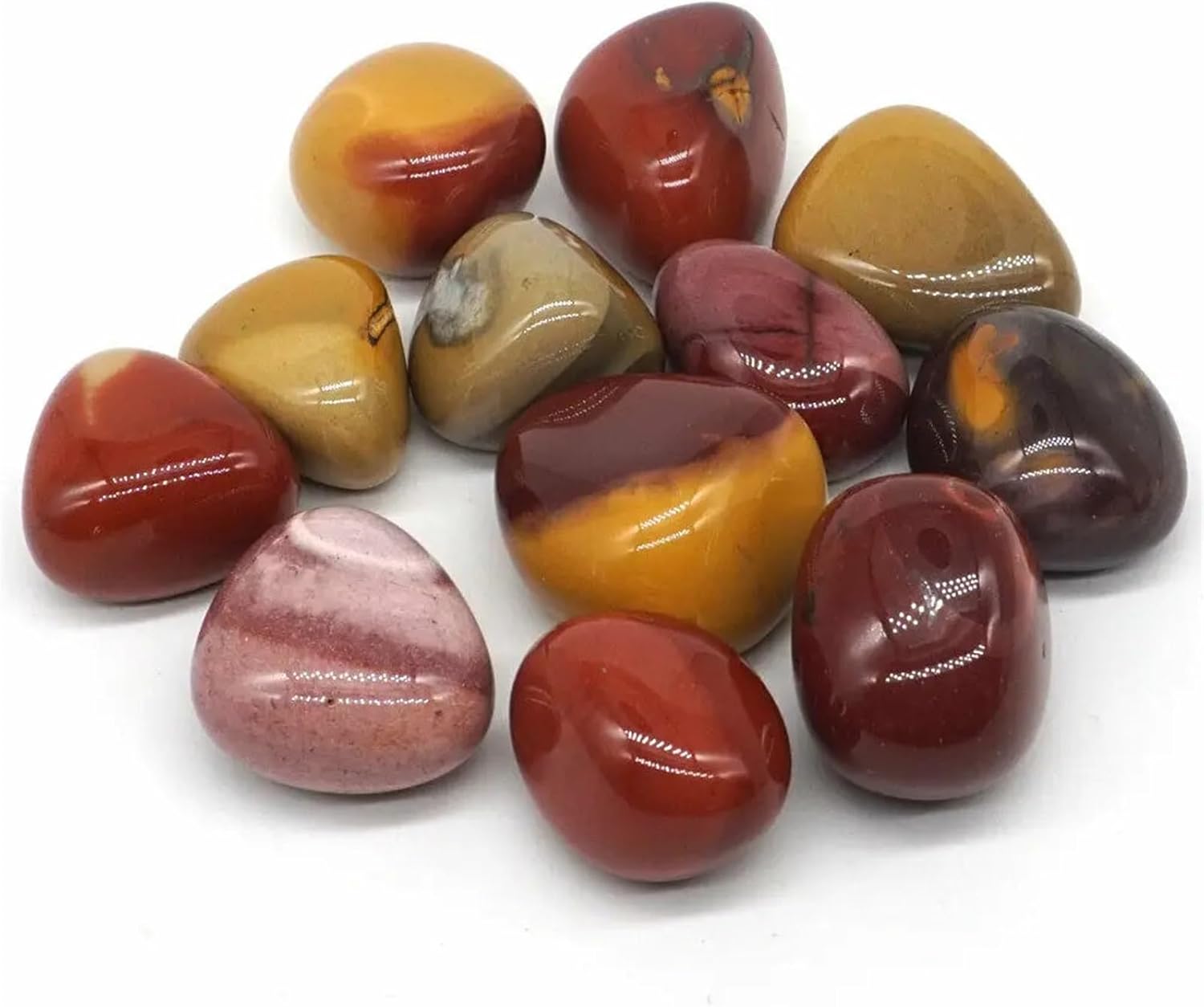 KatLin Beautiful 200g Natural Stone Palm Stone Tumbled Stone Crystal Aura Quartz Chakra Stone Ornaments