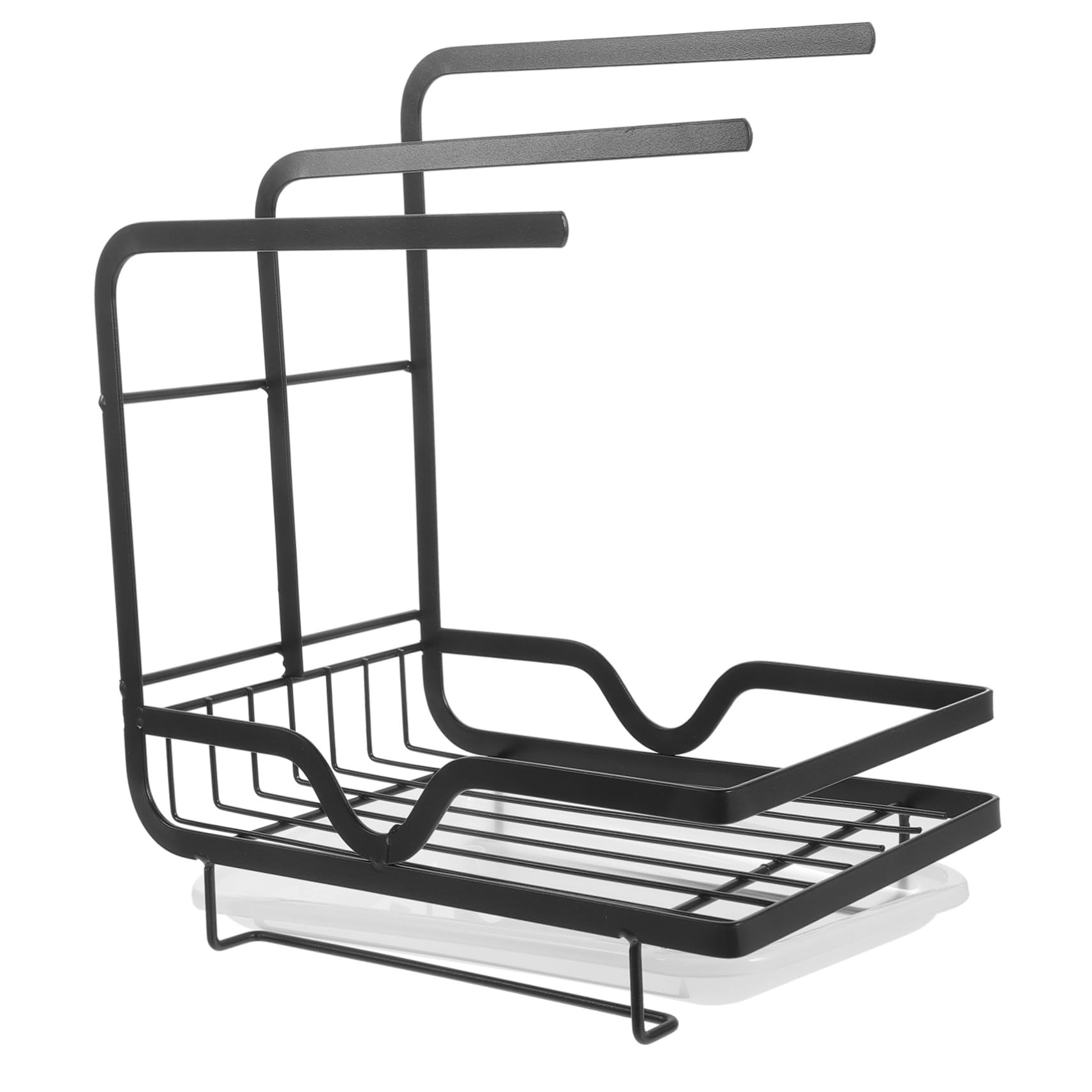 Scolapiatti e Spugna per lavello – Design a casa – in Metallo – Facile da Appendere – salvaspazio – per Strofinacci e spugne