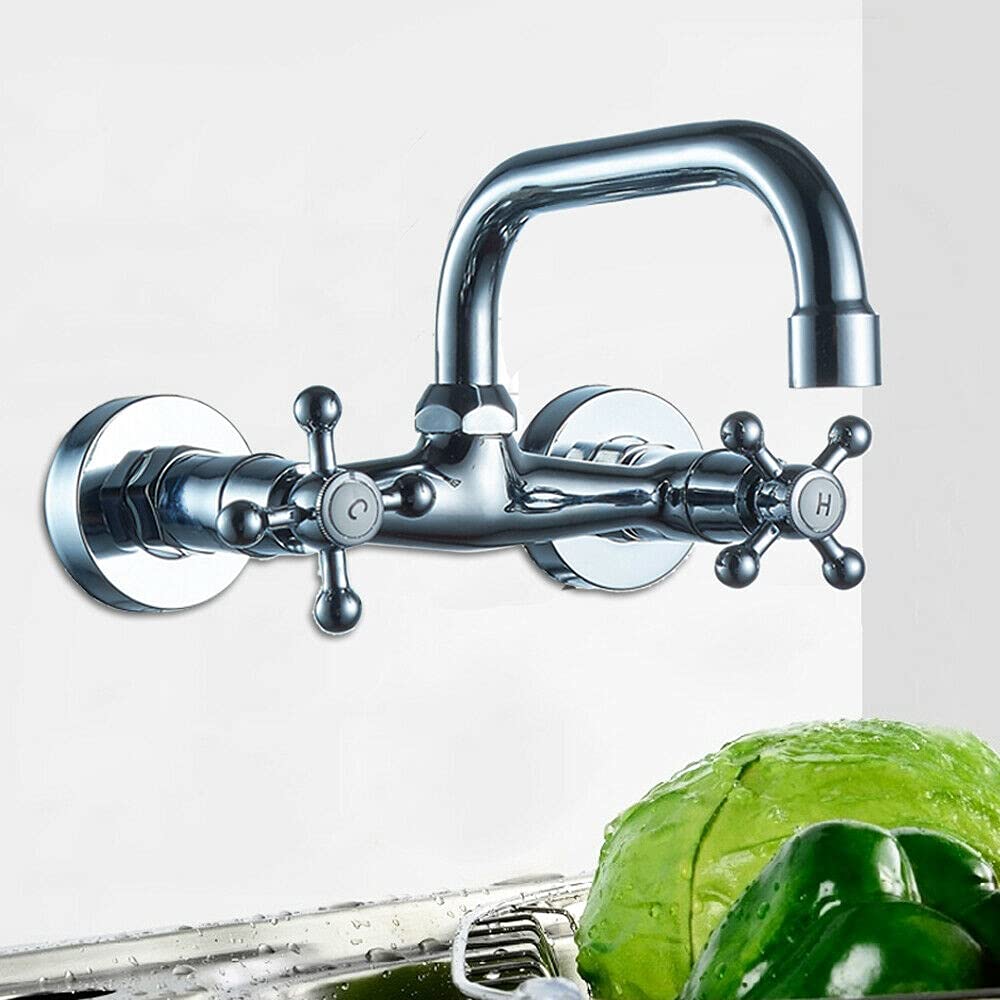 Grifo de pared para cocina, latón