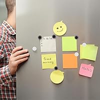 Vista 7 de Stainless Iron Magnetic Display Board - Frameless Metal Magnet Boards with 20 Pcs Magnet Memo Strips for Office, Home, School