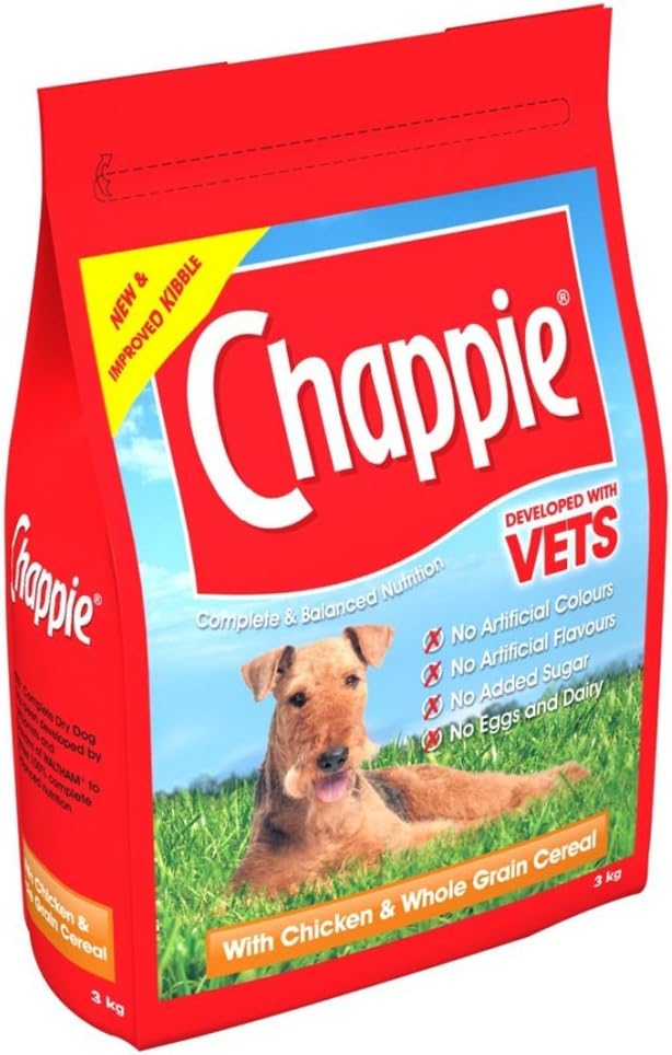 30kg Chappie Dry Chicken And Wholegrain Cereal dog food (2 x 15kg)