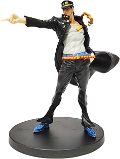 Jilijia JoJo's JoJo's Super Anime Character Kujo Jotaro Standing Model PVC Action Figure Toy Statue Desk Decoration Collectable Gift 16.5CM