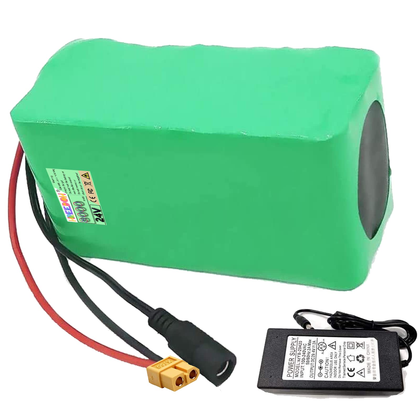 Amazon | 24V E-バイク バッテリー 24 ボルト 8Ah 7S3P 電動自転車