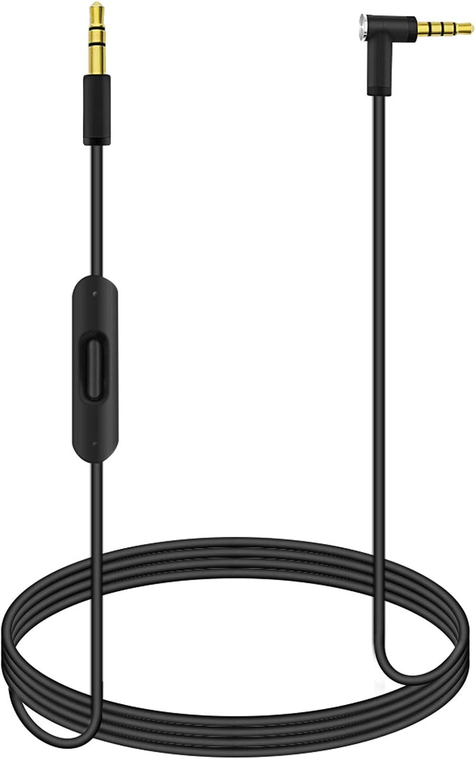 Replacement Audio Cable Cord Wire with In-line Microphone and Control Compatible with Beats by Dr Dre Headphones Solo/Studio/Pro/Detox/Wireless/Mixr/Executive/Pill (Black)