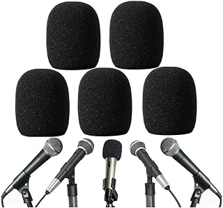 iKapok Microphone Cover for sm58 Wireless Mic Foam Windscreen Windshield 5 Pack