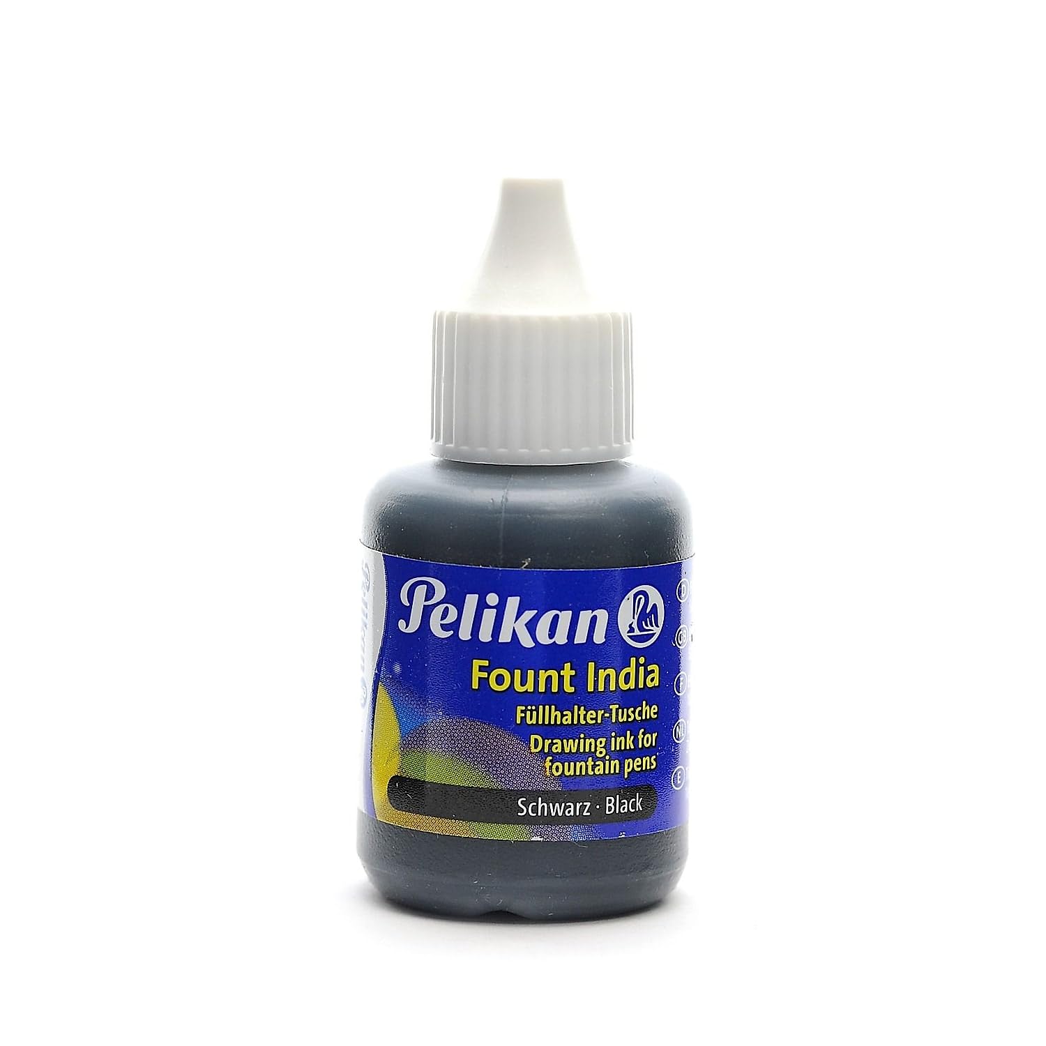 Pelikan Fount India Fountain Pen Drawing Ink, Black, 1 oz. [Pack of 2] (55472-PK2)