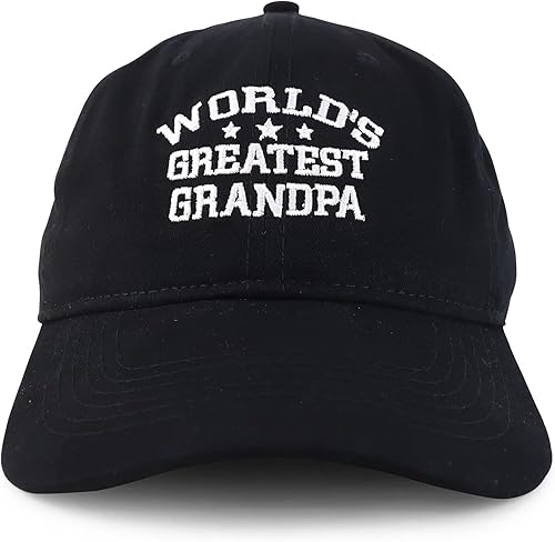 Miniatura 2 de World 's Greatest el abuelo bordado gorra de béisbol algodón suave de perfil bajo
