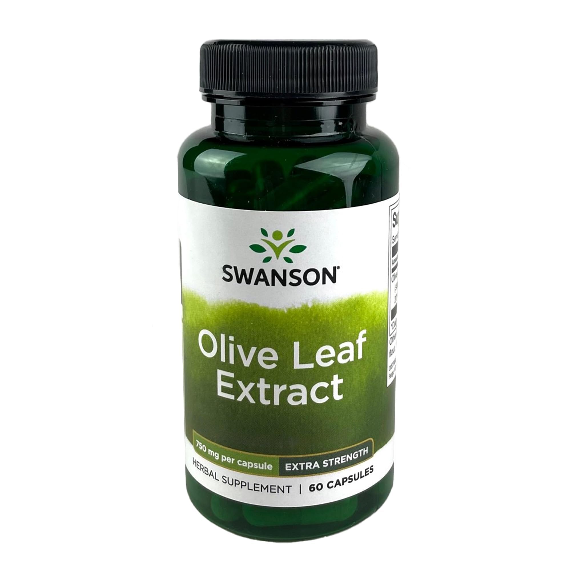 Swanson Olive Leaf Extract Heart Health, 60 Capsules 60 Count (Pack of 1)
