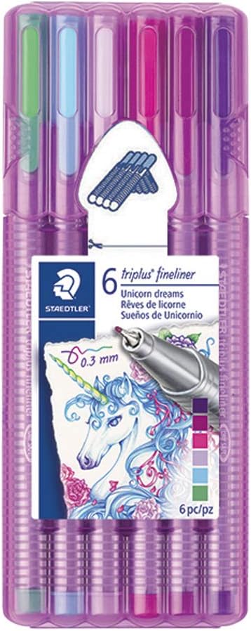 STAEDTLER Pens Triplus Fineliner Triangular Pens, 0.3mm