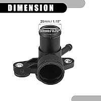 Vista 4 de Tubo de salida de refrigerante para bomba de agua del motor No.06J121132G - Conector de manguera del calentador interior del automóvil