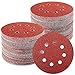TWSTYFAL 100 Stück Schleifpapier 125mm Klett, Profi Exzenterschleifer Schleifpapier Set für 125mm 8 Loch Schleifscheiben Mit 60/80/100/120/180/240/320 Körnung für Holz Metall und Farbe