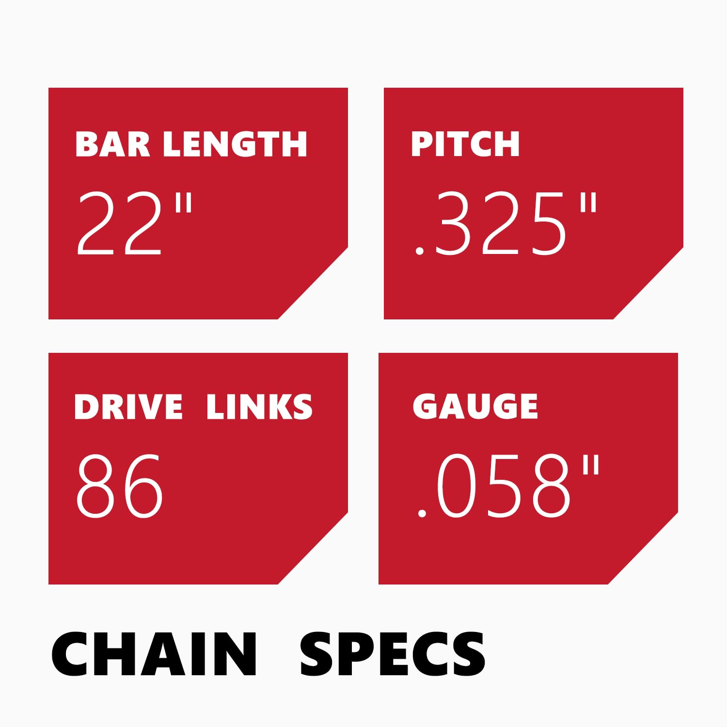 Amazon.com: KAKEI 22 Inch Chainsaw Chain .325