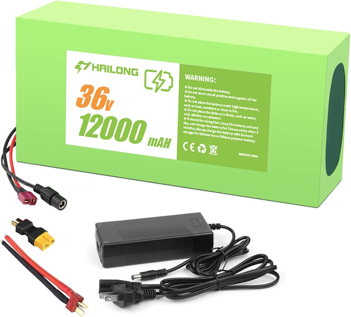 H HAILONG 24V 36V 48V 52V Universal Power Pack Rechargeable Battery for E-lec-tri-c Bike Scooter Tricicycle