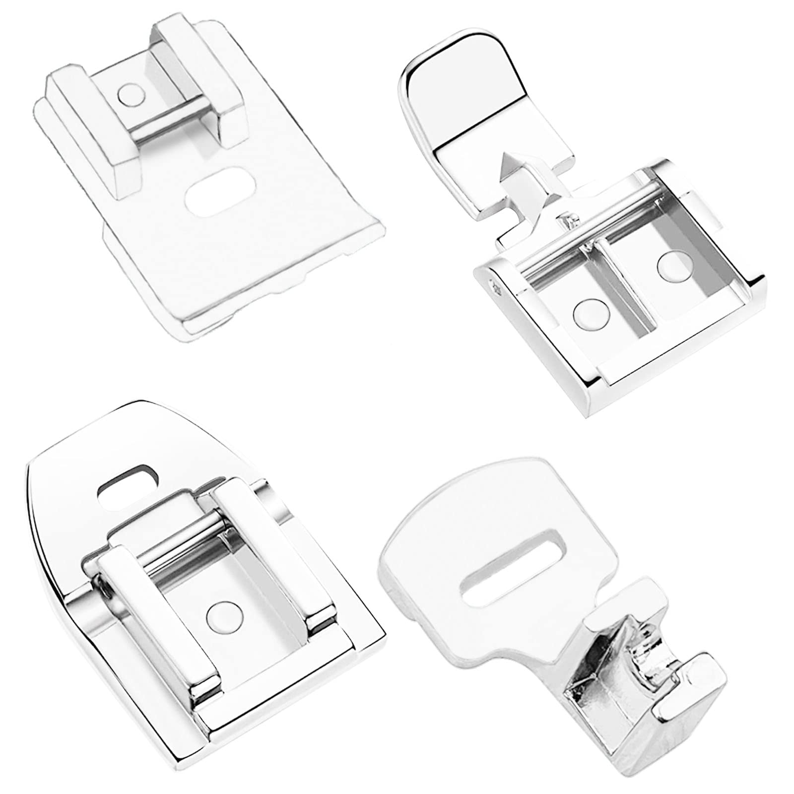 Janome Sewing Machine Feet - 4 Pcs Accessory Set with Zipper Foot