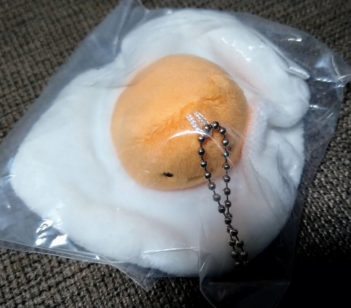 即日発送！　 目玉焼き ぬいぐるみ カップルセット つぶらな瞳の和食屋】ぬいぐるみマスコットキーチェーン おちゃづけ お