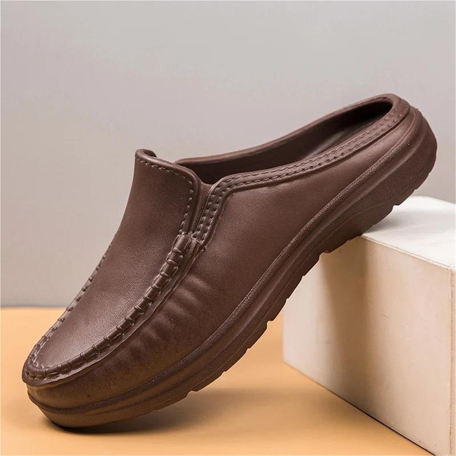Zapatos Casuales De Cuero for Hombre Chef Antideslizante