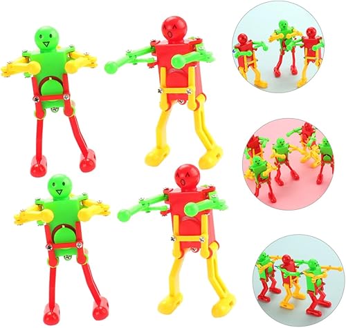 Miniatura 7 de 4 piezas de robot de baile de cuerda para adultos, robots mecánicos, creatividad y habilidades sociales, diversión decoración del hogar y juego